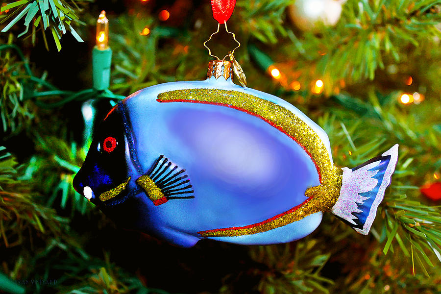 Joy to the Fishes on the Christmas Tree Photograph by Susan Vineyard