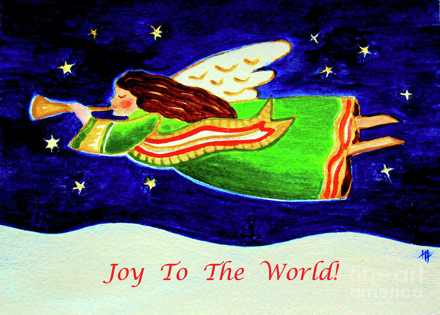 Joy to the World - Verse Painting by Hazel Holland