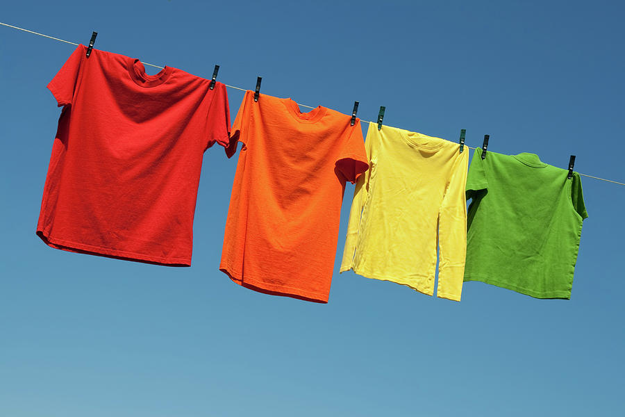 Summer Photograph - Joyful summer laundry by GoodMood Art
