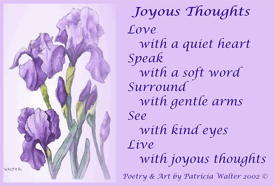 Joyous Thoughts Mixed Media by Patricia Walter