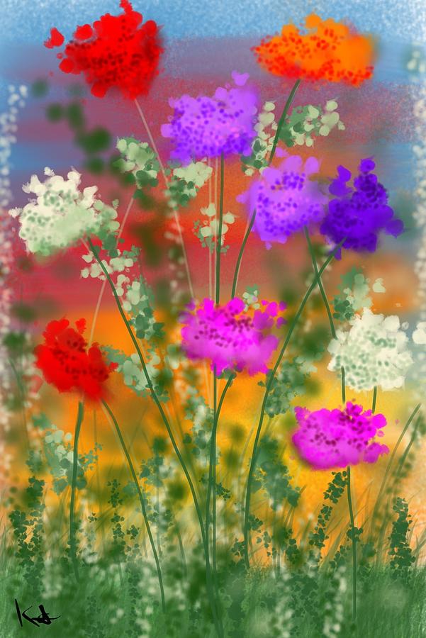 Joys of colors Digital Art by Kathleen Hromada
