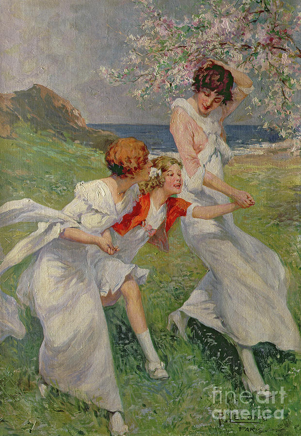 Joys of Spring Painting by Rene Lelong