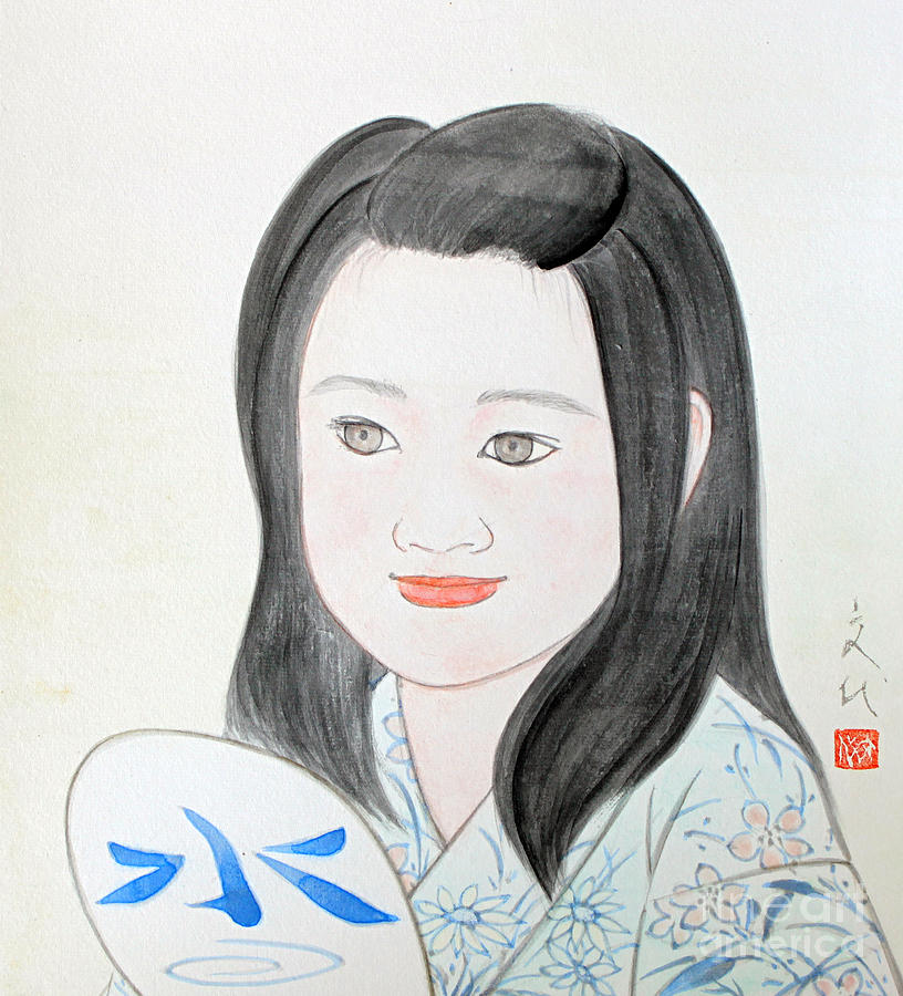 Jozen Mizu no Gotoshi Painting by Fumiyo Yoshikawa