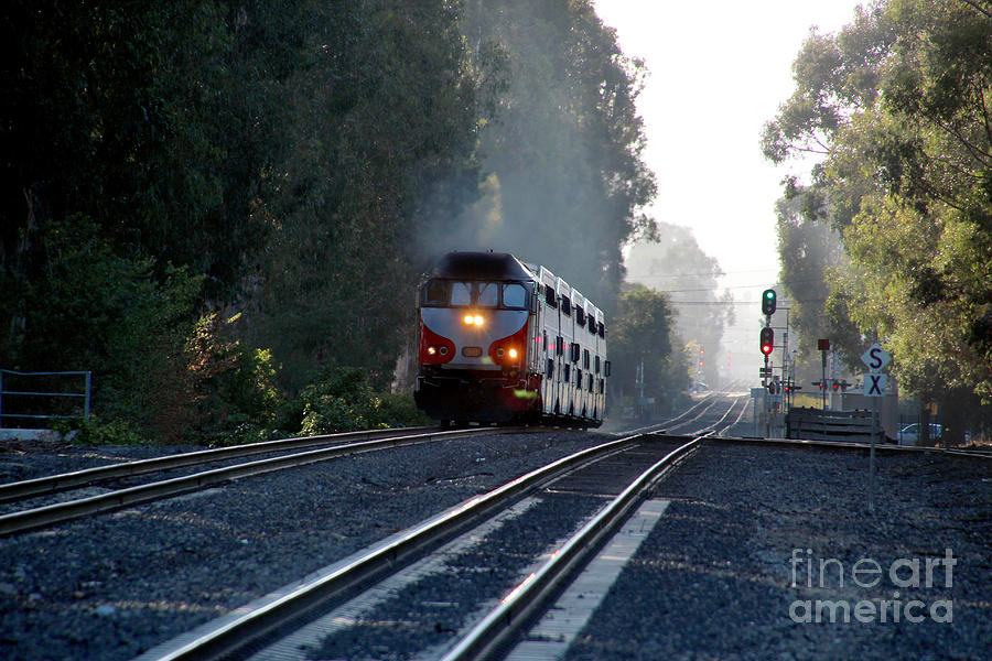 JPBX 380, Caltrain, Burlingame, California Photograph by Wernher Krutein