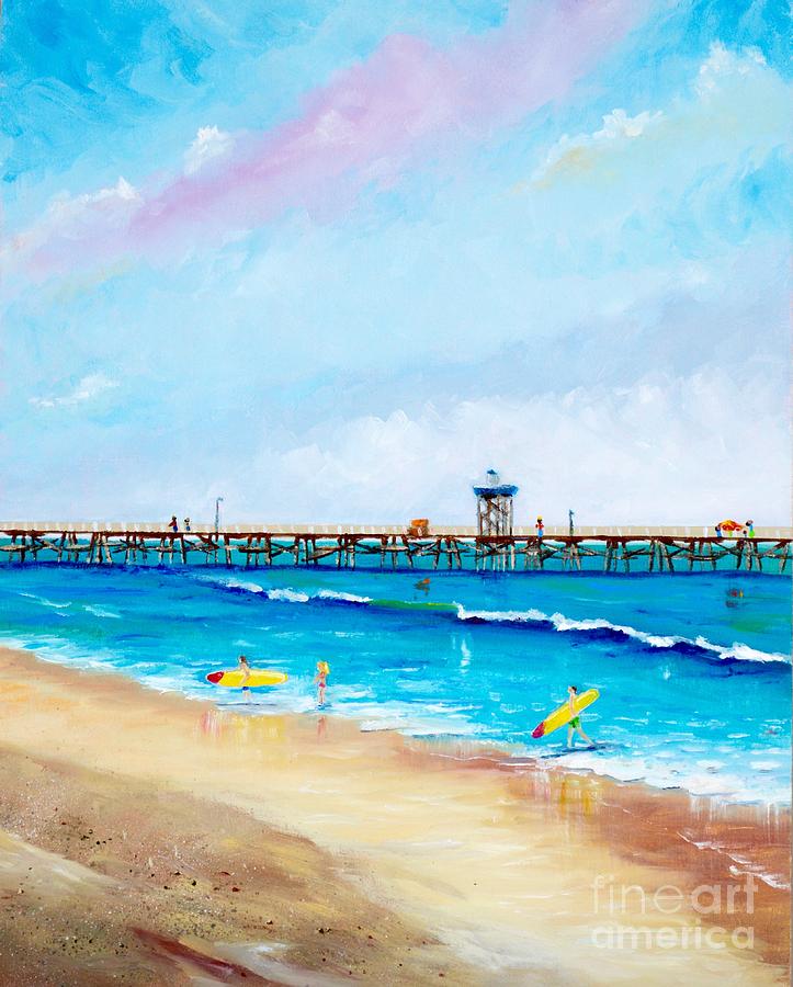 Jr. Lifeguards Painting by Mary Scott