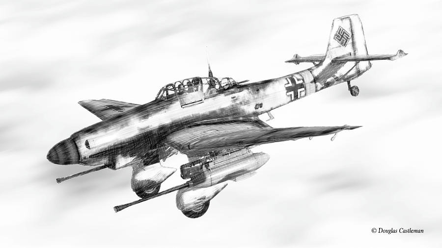 Ju-87G Digital Art by Douglas Castleman