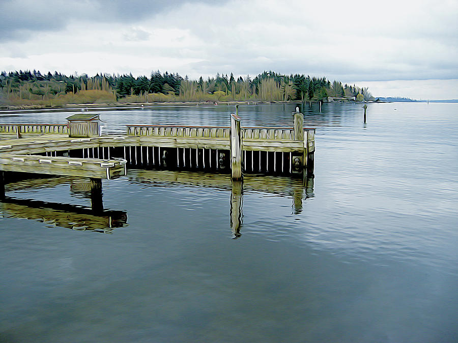 Juanita Bay in Gray Photograph by Linda Carruth