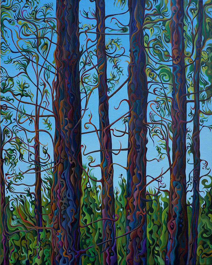 Tree Painting - Jubilant CommuniTree by Amy Ferrari