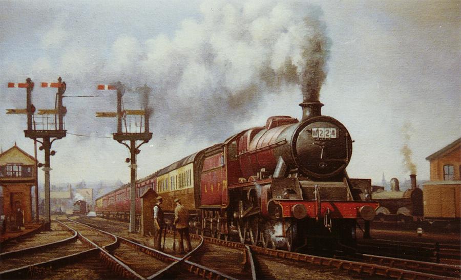 Jubilee at Edge Hill. Painting by Mike Jeffries