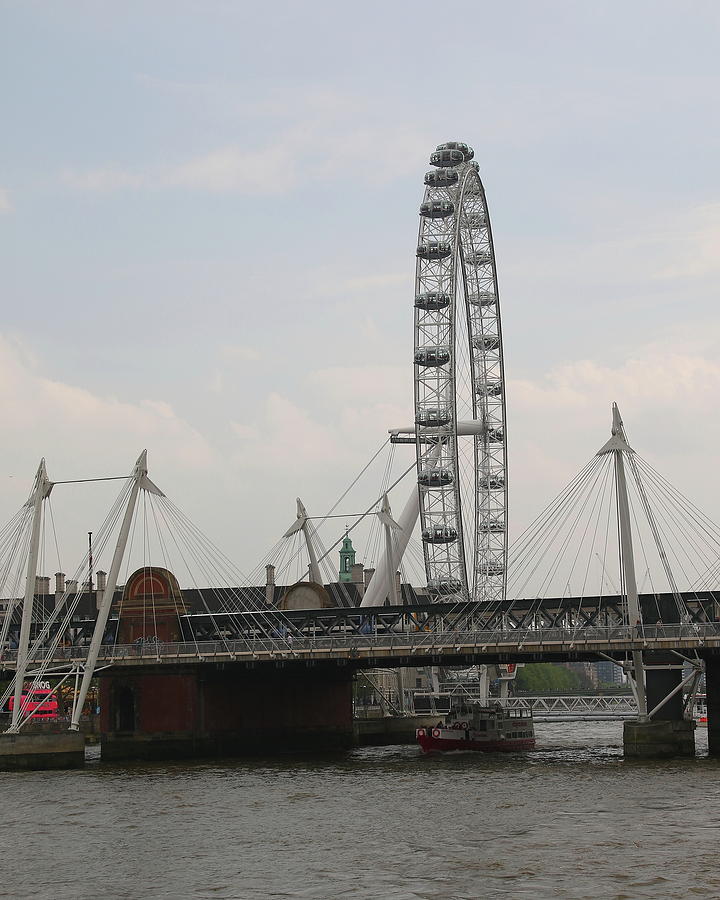 Jubilee Bridge And London Eye Photograph By Arvin Miner Fine Art America