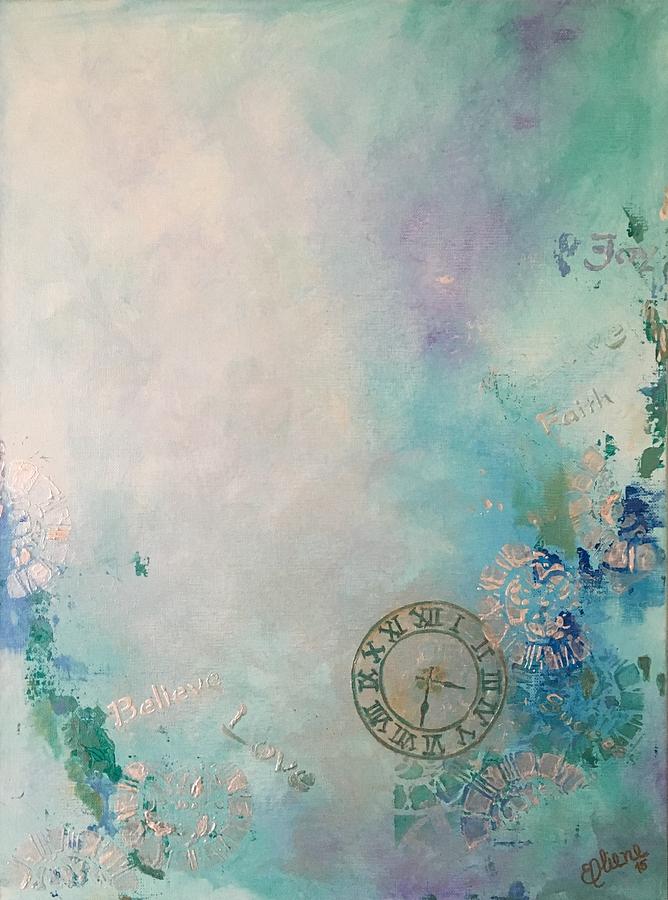 Clock Painting - Jubilee II by Eliene Nunes