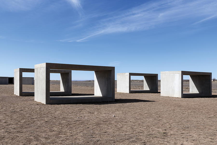 Texas Photograph - Judds Cubes by Donald Judd in Marfa by Carol M Highsmith