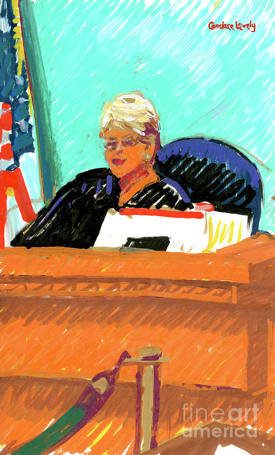Judge Rita Simons Painting by Candace Lovely