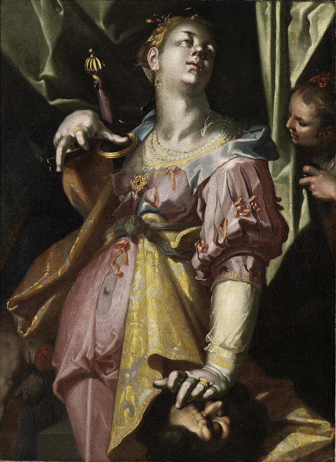 Judith and the Head of Holofernes Painting by Joachim Wtewael