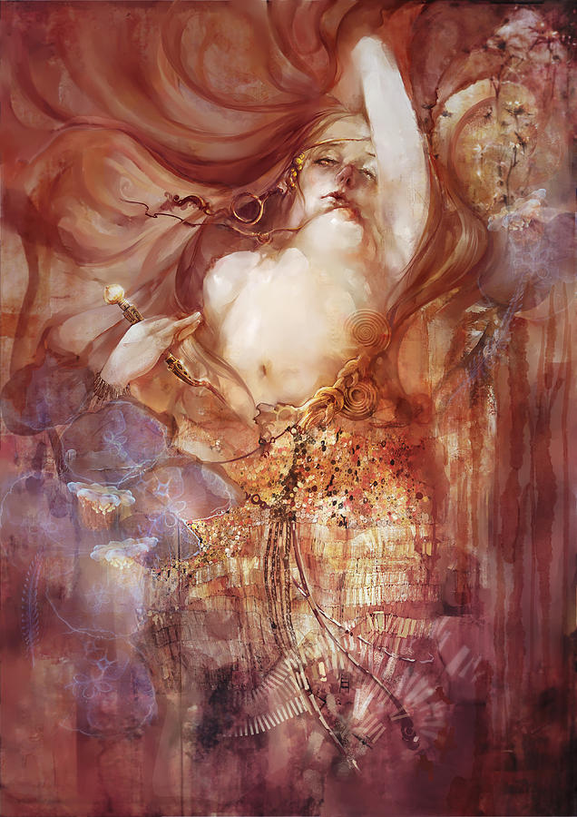 Fantasy Digital Art - Judith V2 by Te Hu