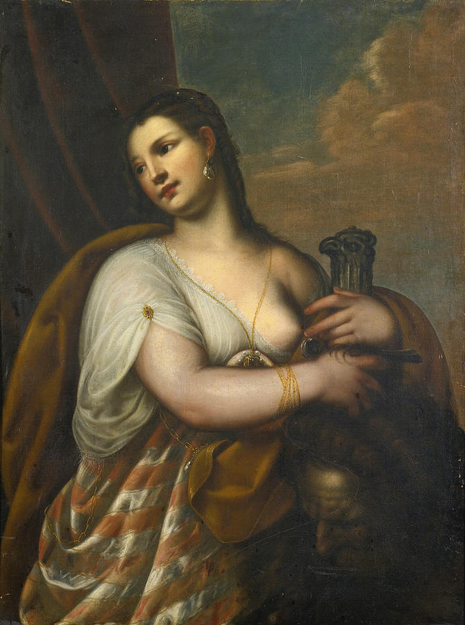 Judith with the Head of Holofernes Painting by After Alessandro Varotari