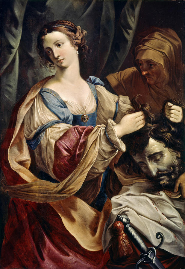 Elisabetta Sirani Painting - Judith with the Head of Holofernes by Elisabetta Sirani
