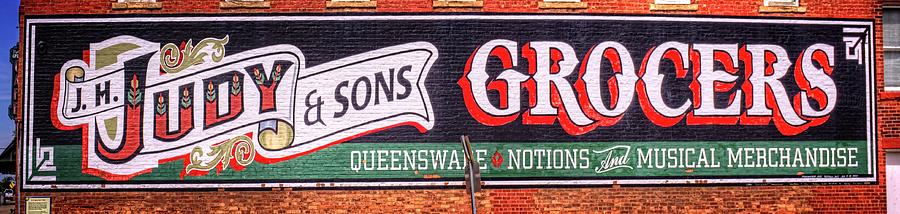 Judy and Sons Grocers Sign Photograph by Fred Hahn - Fine Art America
