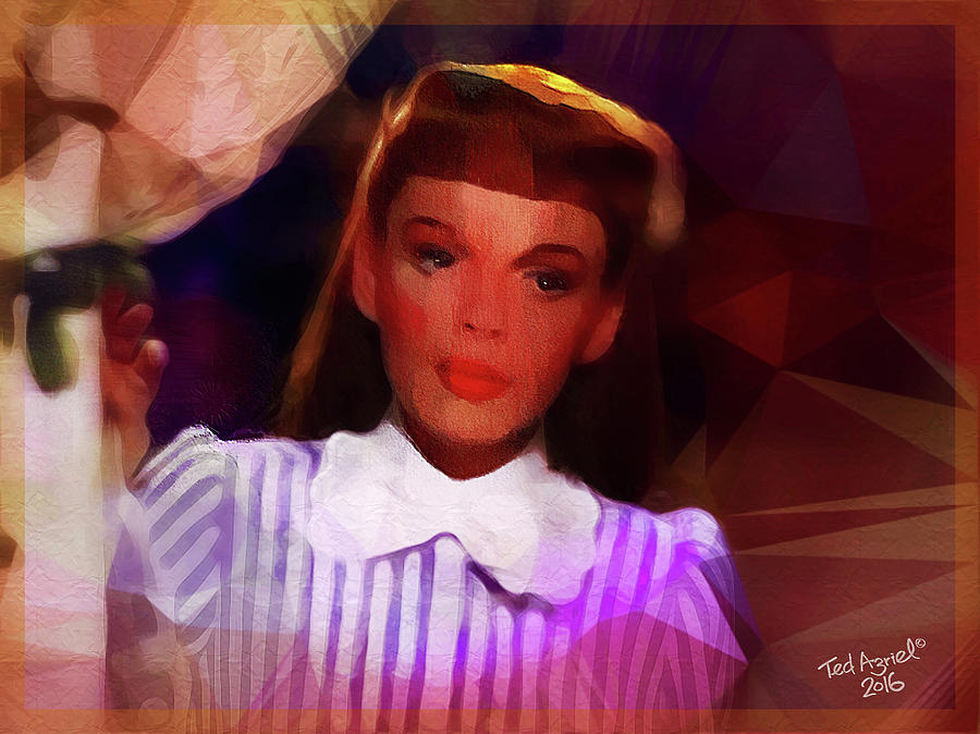 Judy Garland Digital Art by Ted Azriel