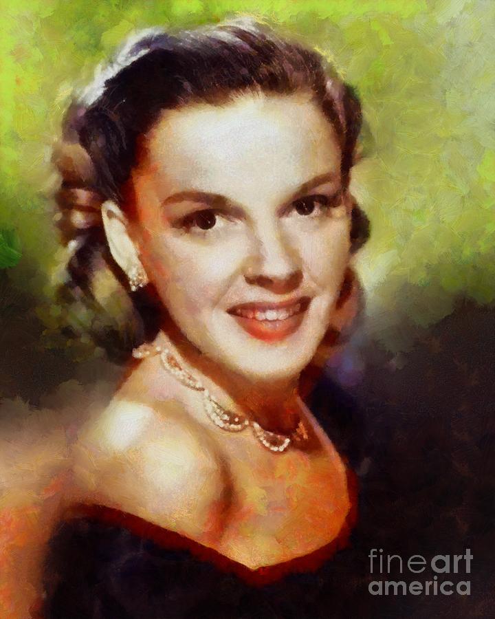 Judy Garland, Vintage Hollywood Actress Painting