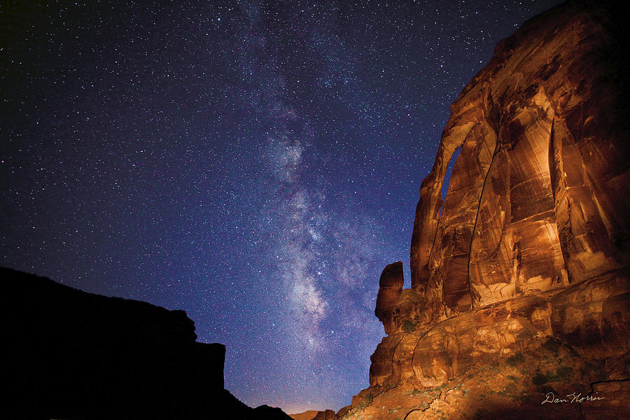 Jug Handle Arch and The Milky Way Photograph by Dan Norris