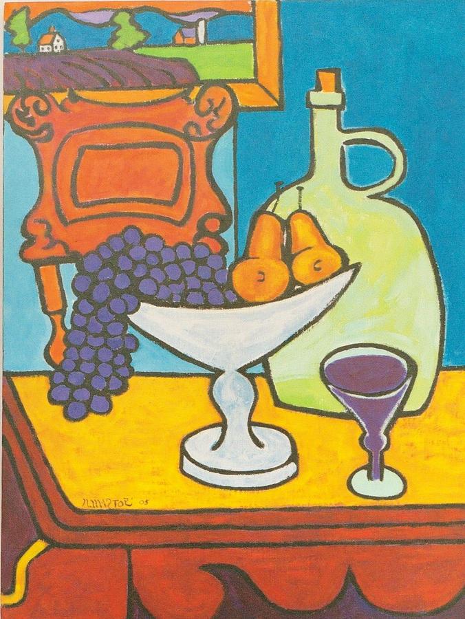 Wine Painting - Jug of Wine by Nicholas Martori