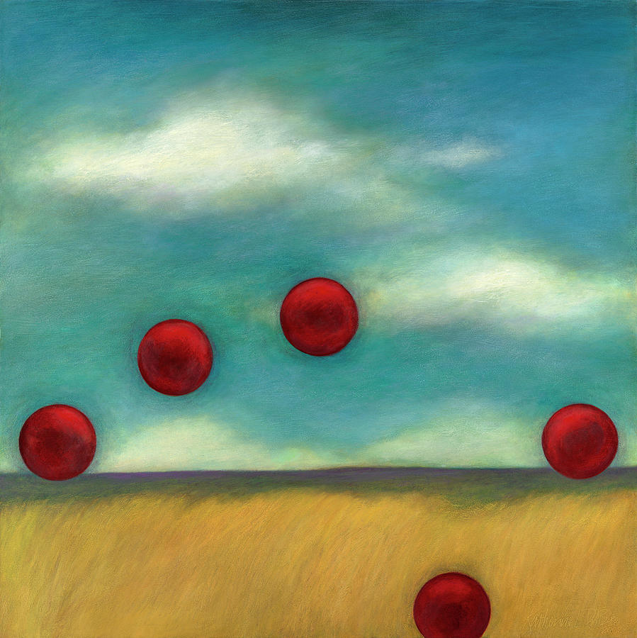 Ball Painting - Juggling l by Katherine DuBose Fuerst
