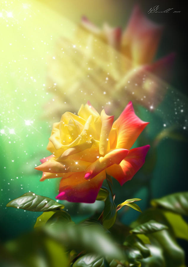 Juicy Rose Digital Art by Svetlana Sewell
