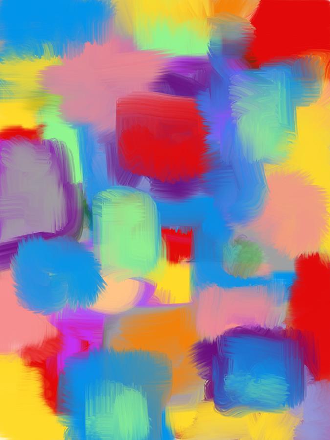 Juicy Shapes and Colors Digital Art by Susan Stone