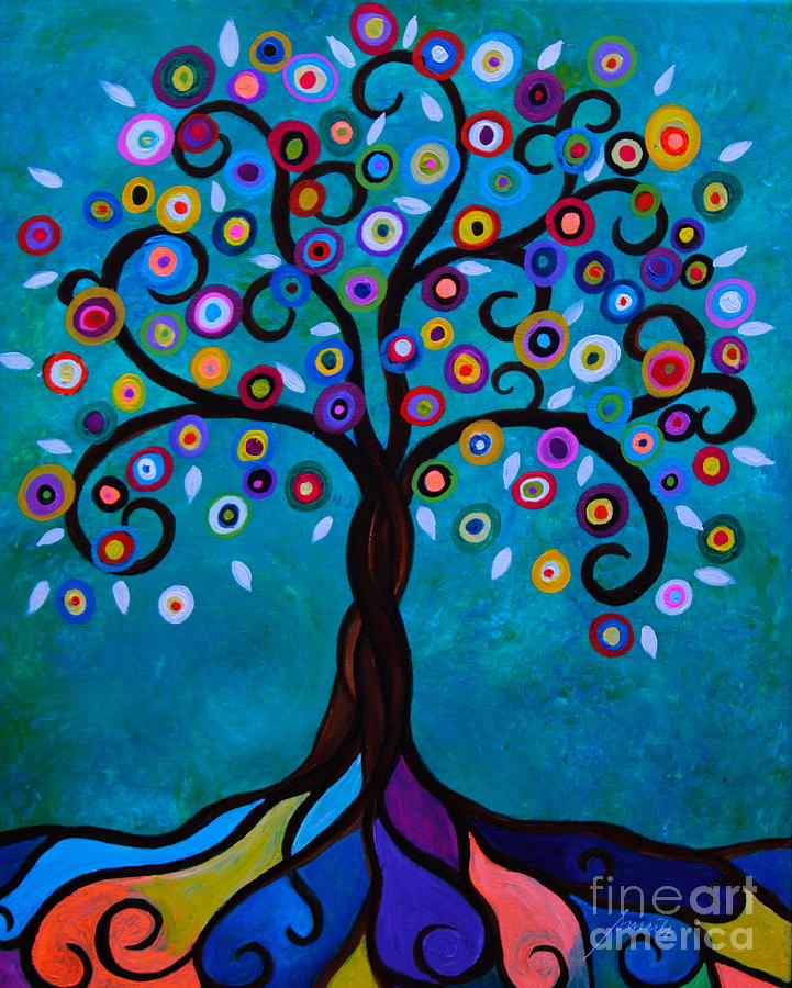 Jujus Tree Painting by Pristine Cartera Turkus