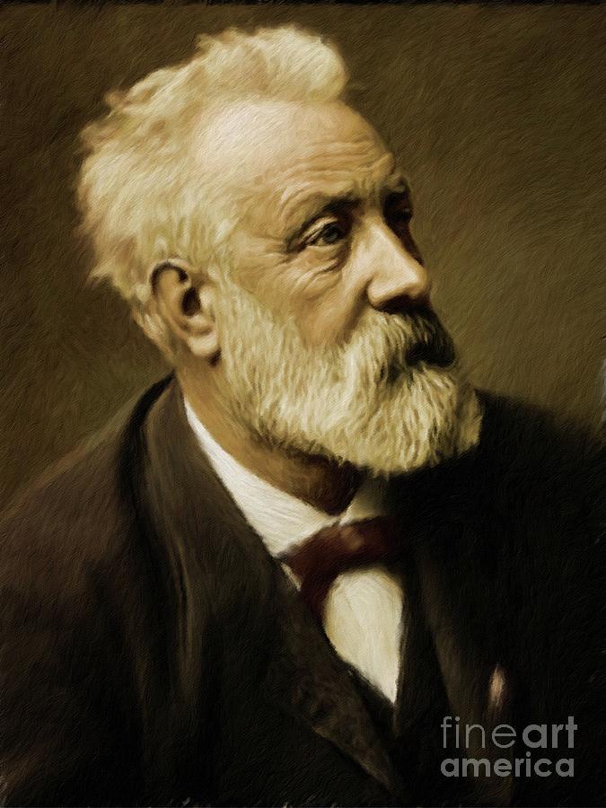 Jules Verne, Literary Legend Painting