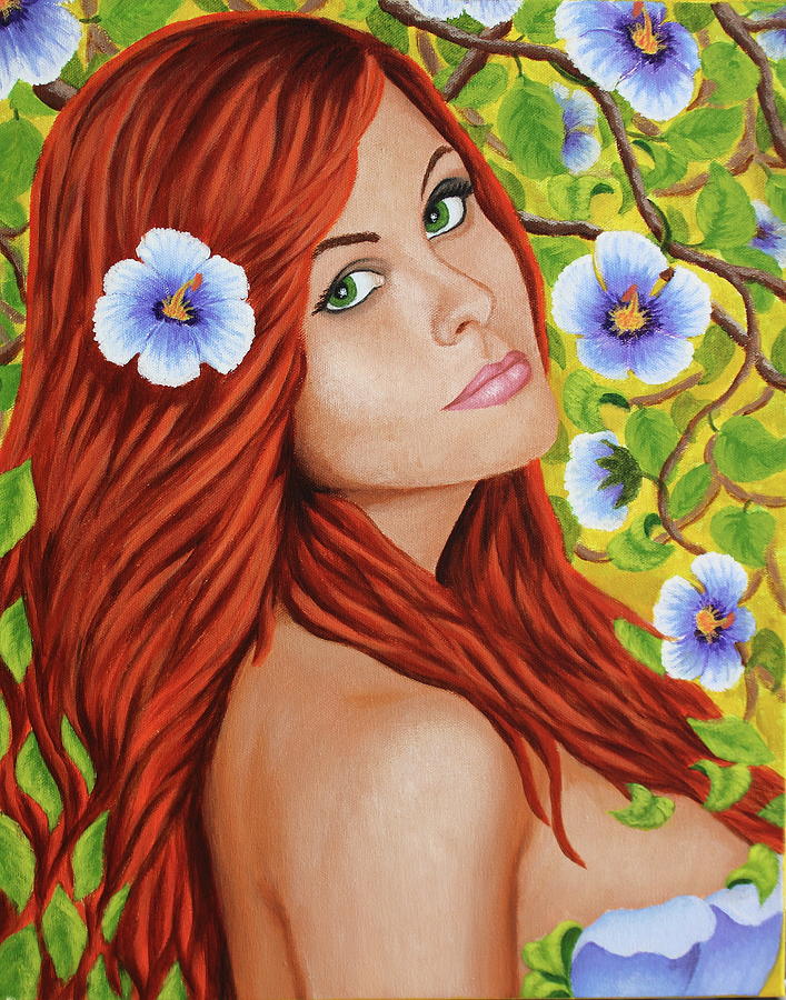 Fantasy Painting - Julia in the fantasy by Natalia Huff