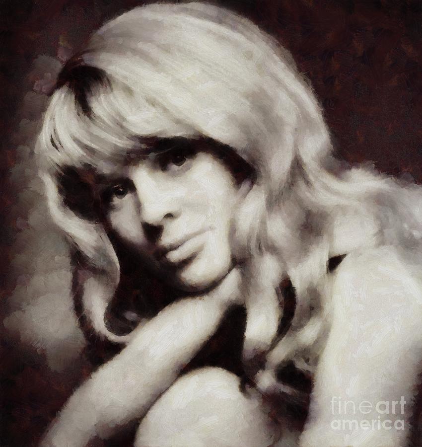 Hollywood Painting - Julie Christie, Vintage Actress by Esoterica Art Agency
