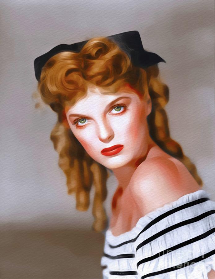 London Painting - Julie London, Vintage Actress by Esoterica Art Agency
