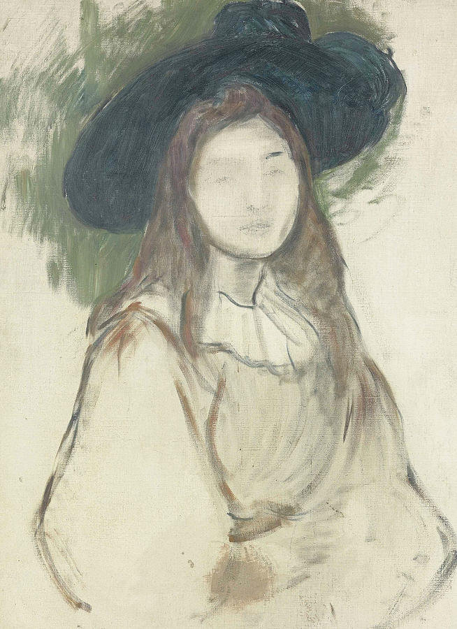 Julie Manet au chapeau Liberty Painting by Berthe Morisot