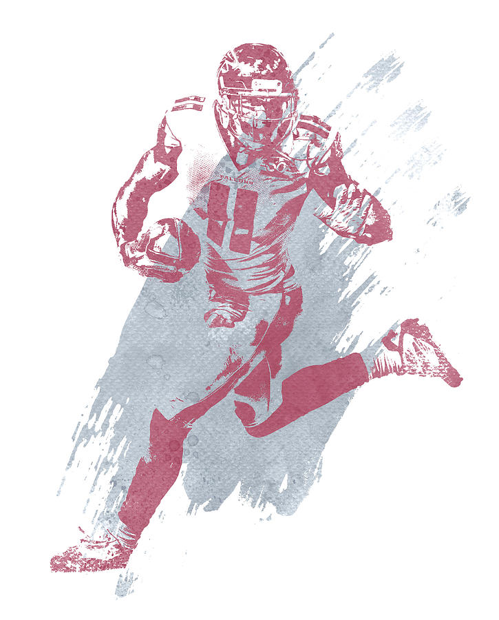 Julio Jones Atlanta Falcons Art Art Print by Joe Hamilton - Pixels