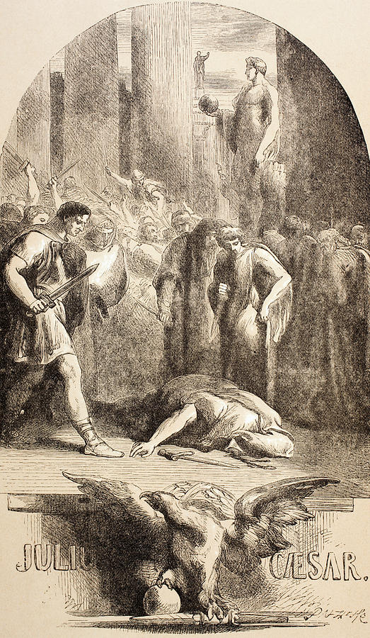 Julius Caesar Drawing by John Gilbert