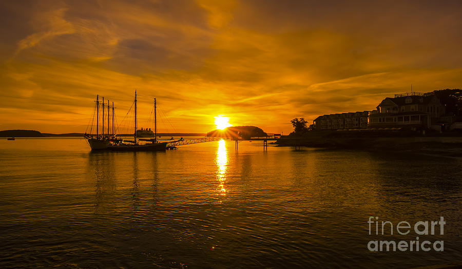 Sunrise from Bar Harbor, Maine. #4 Photograph by New England Photography