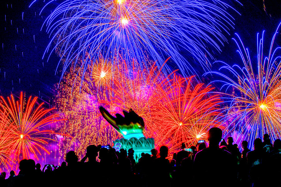 July 4th Fireworks -1 Photograph by Hisao Mogi