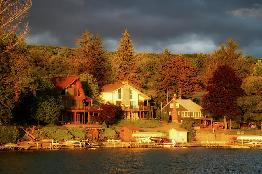 July Sunset At The Lake House Photograph by Thomas Woolworth