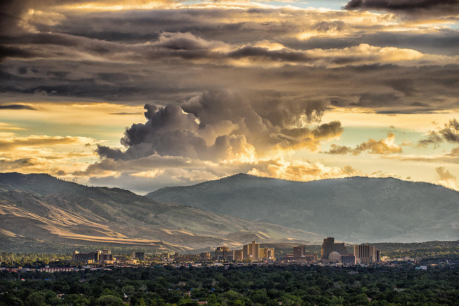 July Sunset Over Reno Photograph