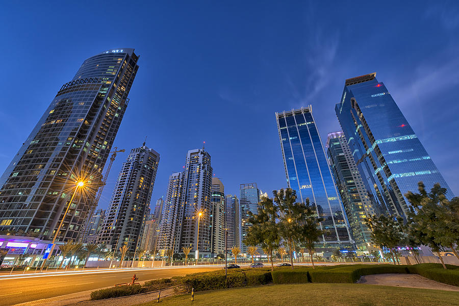 Jumeirah Lake Towers in Dubai, UAE Photograph by Ivan Batinic