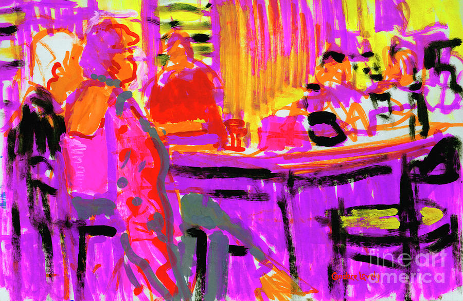 Jump and Phils Bar Phone Painting by Candace Lovely