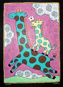 Jump Painting by Nancy Coffelt Jump Painting by Nancy Coffelt