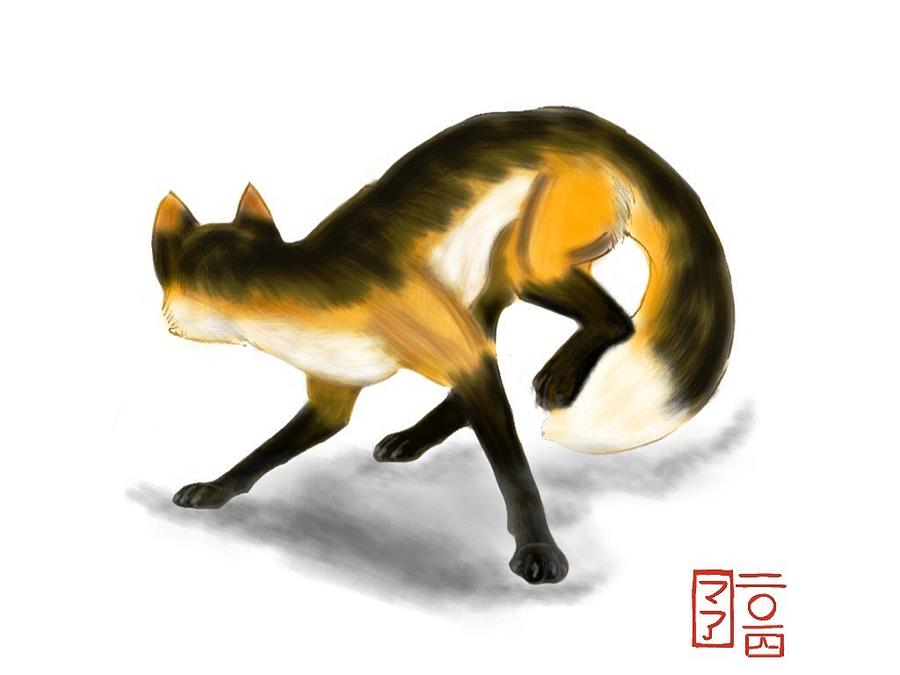 jumping fox digital art by amasepia gittens jones fox and fantasy designs jumping fox by amasepia gittens jones fox and fantasy designs