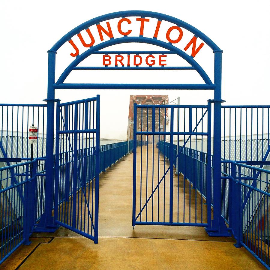 Junction Bridge In The Fog Photograph by Michael Dean Shelton