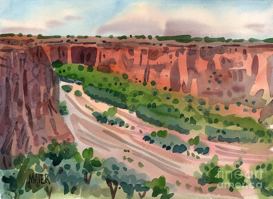 Landscape Painting - Junction Canyon de Chelly by Donald Maier