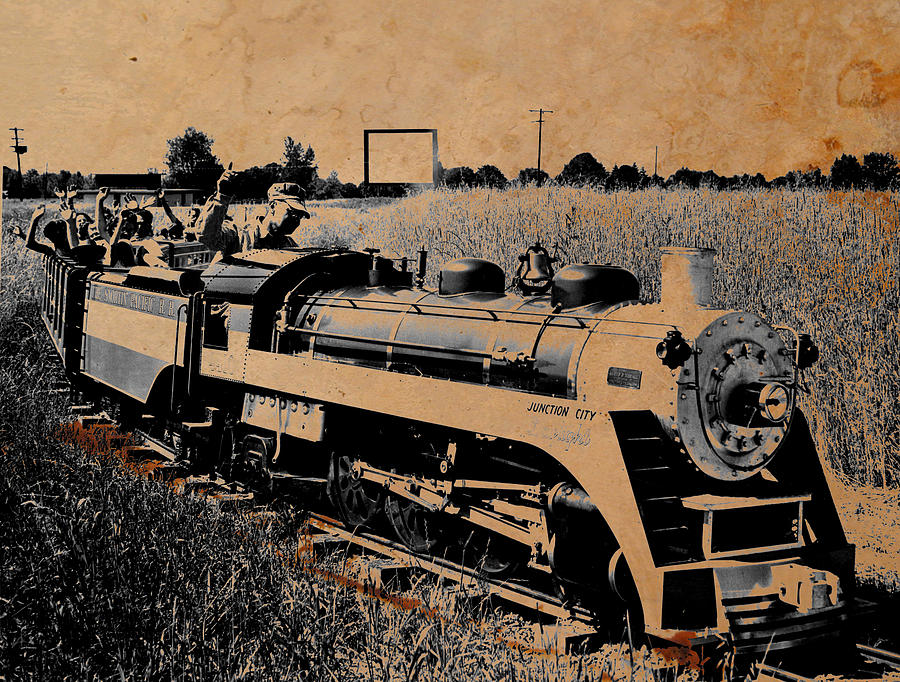 Junction City Train Digital Art by Cathy Anderson