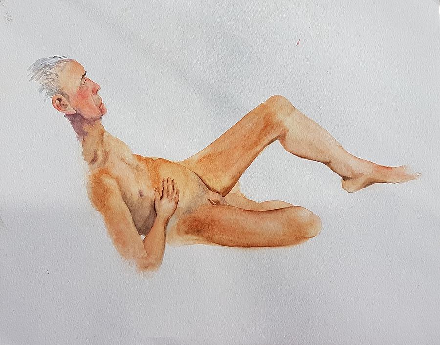 Nude Painting - June 2013 by Mira Cooke