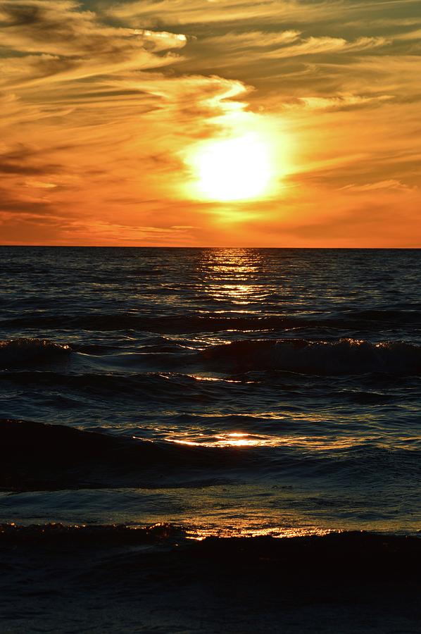 June 21 - 2017 Sunset At Wasaga Beach  Photograph by Lyle Crump